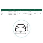 Llanta U28 27.5 32h - Imagen 3
